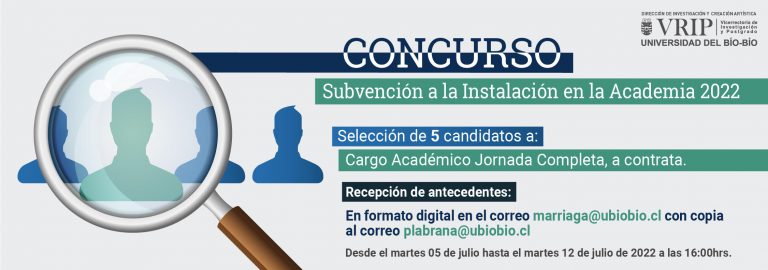 Concurso para la selección de 5 candidatos a Cargo Académico Jornada Completa, a contrata,