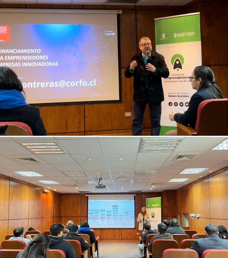 Unidad de Emprendimiento gestionó charla en la UBB para conocer detalles de Concursos CORFO