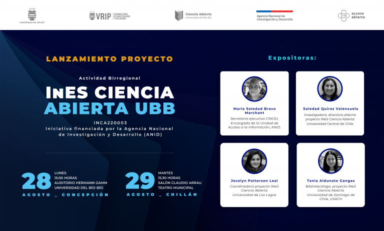 Lanzamiento proyecto InES Ciencia Abierta UBB