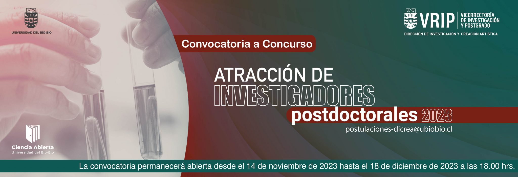 Concurso Atracción de Investigadores Postdoctorales 2023
