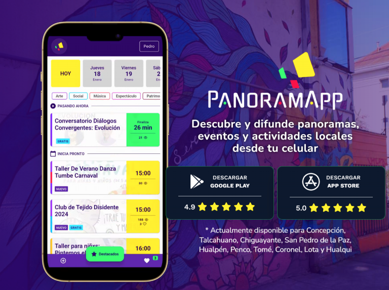 Nueva aplicación móvil PanoramApp permite acceder a ofertas de eventos en un formato moderno, simple y efectivo