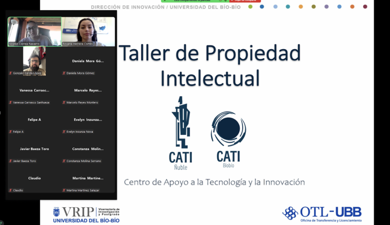 OTL-UBB y Centro CATIs realizan taller de Propiedad Intelectual para estudiantes del programa “Crea tu StartUp” que lidera la Unidad de Emprendimiento