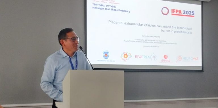 Académico UBB expone hallazgos en congresos mundiales de Argentina y Alemania sobre preeclampsia y salud materno infantil