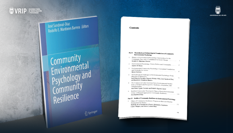 Investigador UBB edita el Handbook ‘Community Environmental Psychology and Community Resilience’ en Springer