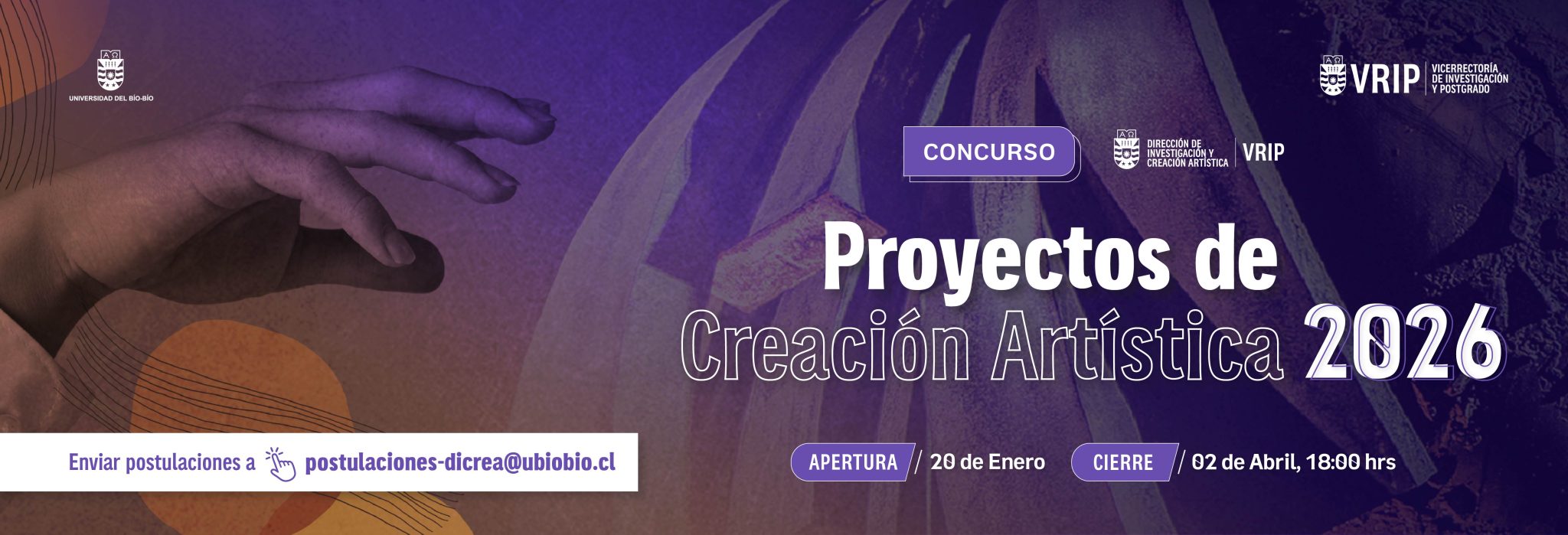 Concurso Proyectos de Creación Artística UBB 2026-2027