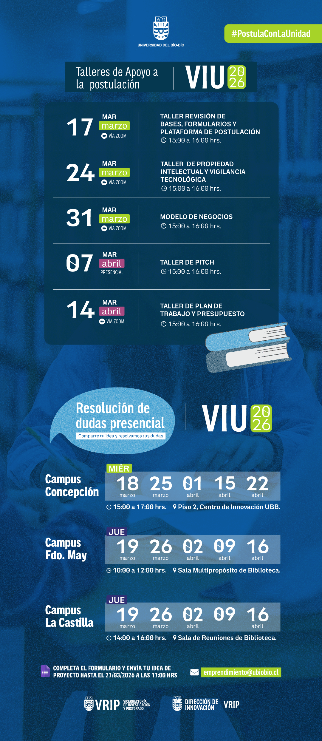 Actividades VIU 2026