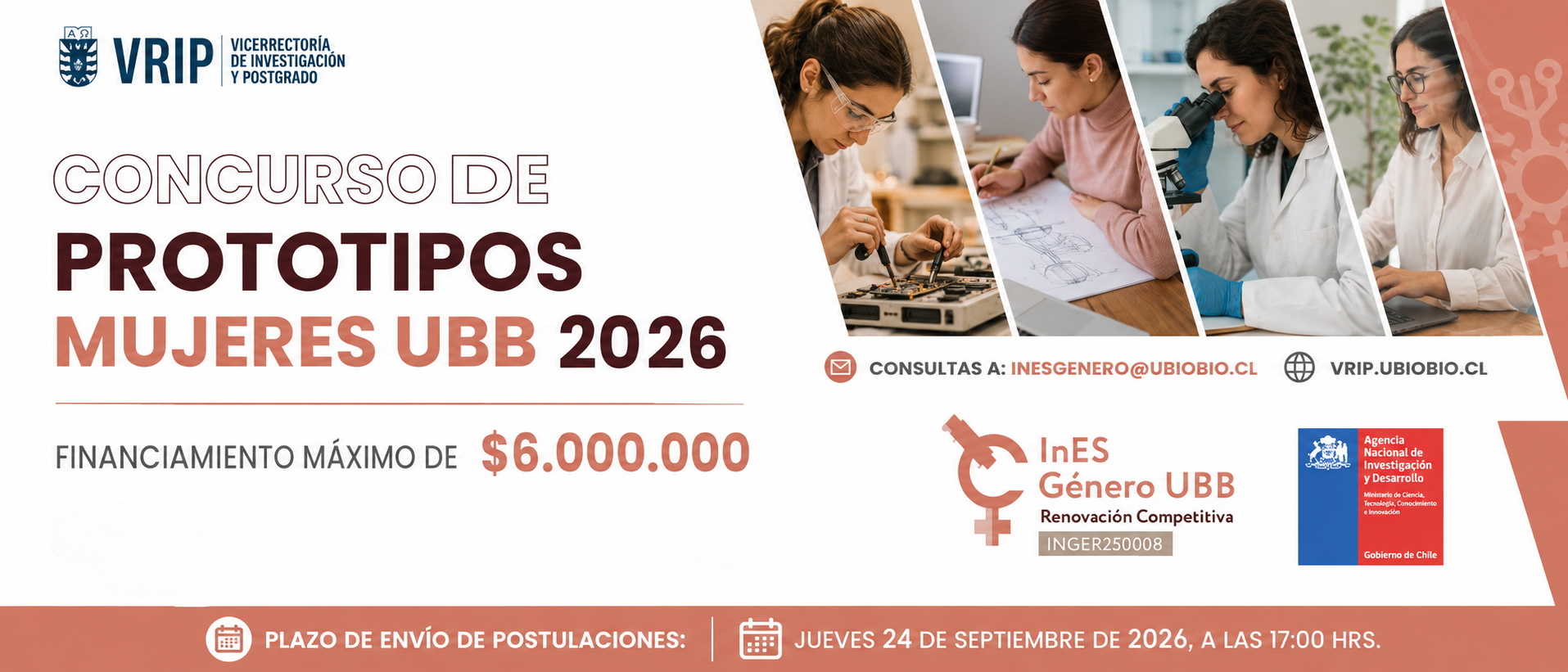 Concurso de Prototipos, Mujeres UBB 2026
