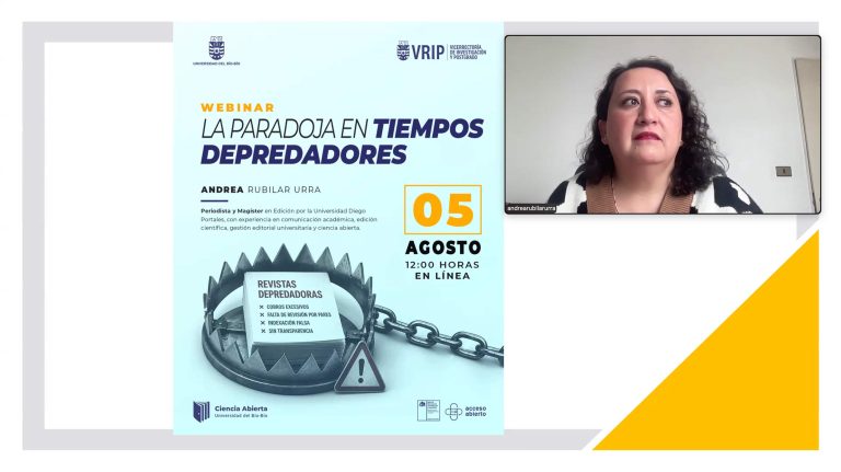 Universidad del Bío-Bío fortalece cultura de Ciencia Abierta con webinar sobre revistas científicas depredadoras