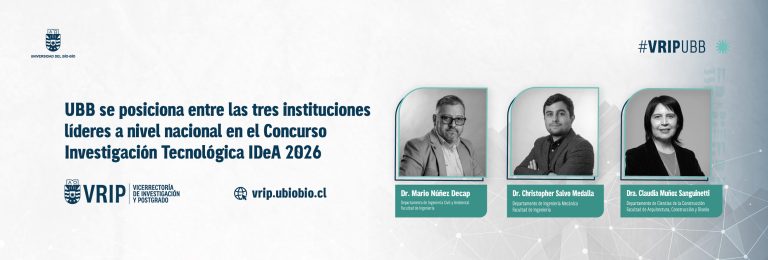 UBB se posiciona entre las tres instituciones líderes a nivel nacional en el Concurso Investigación Tecnológica IDeA 2026
